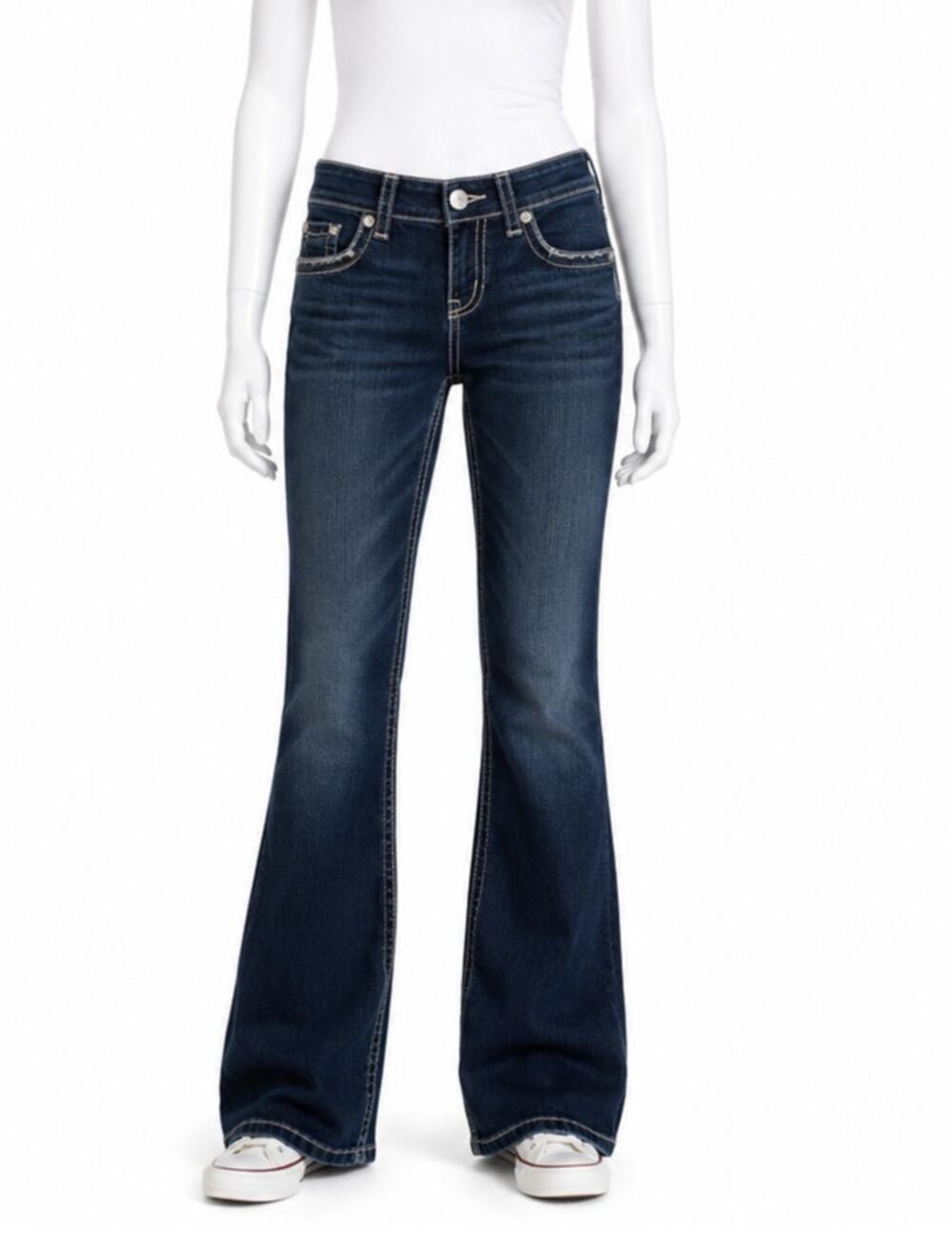 Silver Jeans Suki Surplus Womens Bootcut Jeans W29 L32 Dark Wash Western Y2K